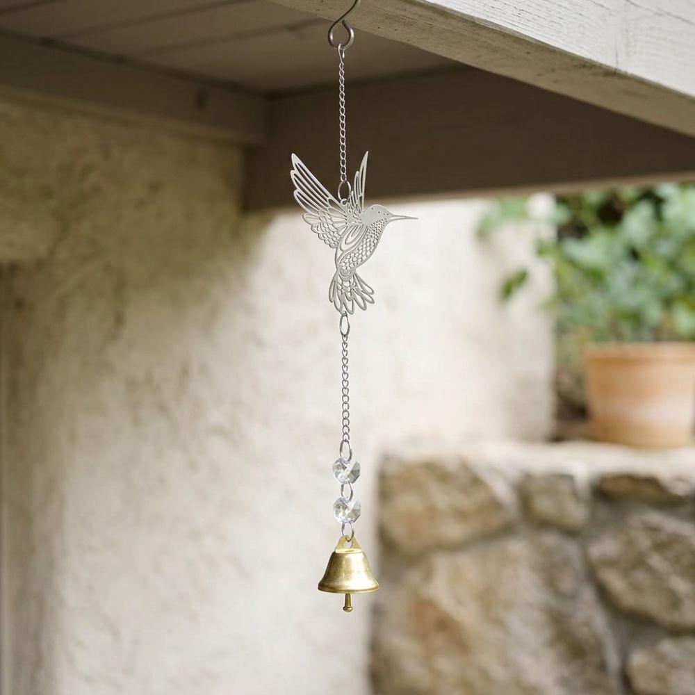 Zinc Zinc Alloy Bird Suncatcher Hanging Animal Shape Hummingbird Wall Ornament Outdoor Garden
