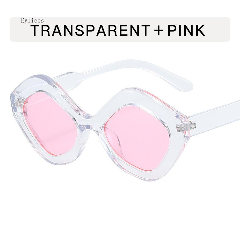 Retro Irregular Polygon Cat Eye Sunglasses Women Shades UV400 Fashion Trending Green Pink Men Sun Glasses lentes de sol mujer