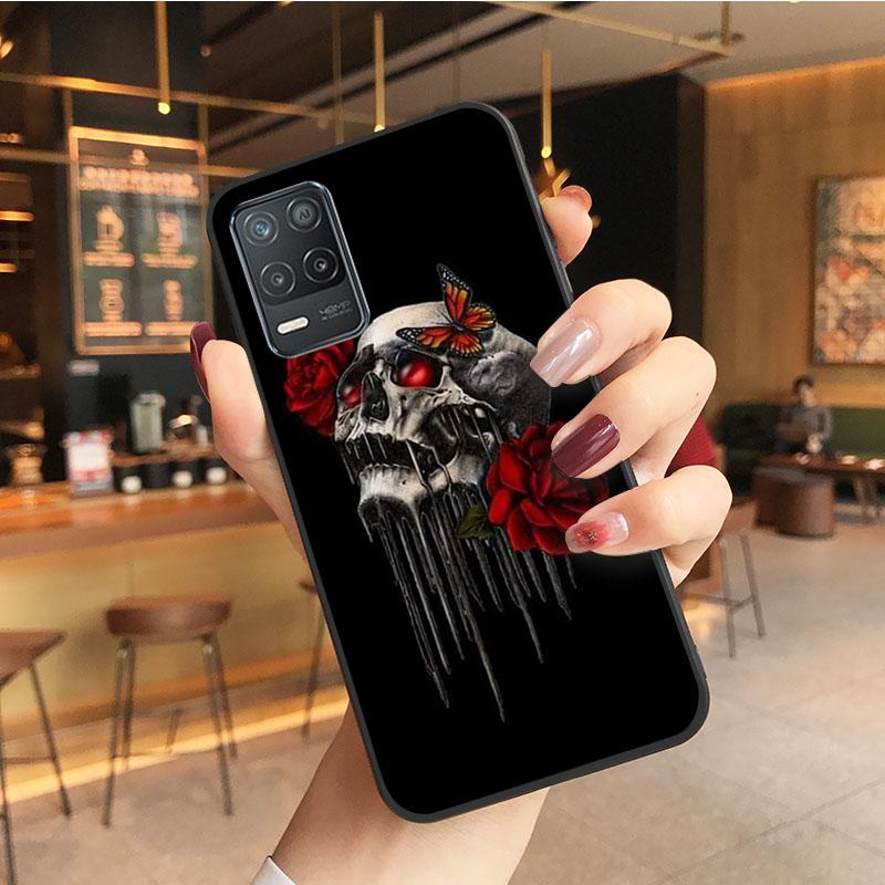 Skull Skeleton Tattoo Art Phone Case for OPPO Realme GT 2 Pro X2 Pro XT C25S 8 7 6 Pro 6i GT Master C3 C21 C21Y C11 X3 SuperZoom