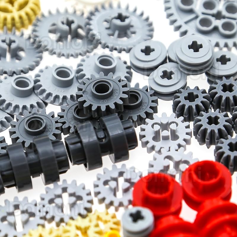 Технические детали Domoni, набор шестерен для конструктора Lego, 235 деталей, автомобильная рейка, привод, сцепление, дифференциал, набор строительных блоков - Совместимо с основными брендами