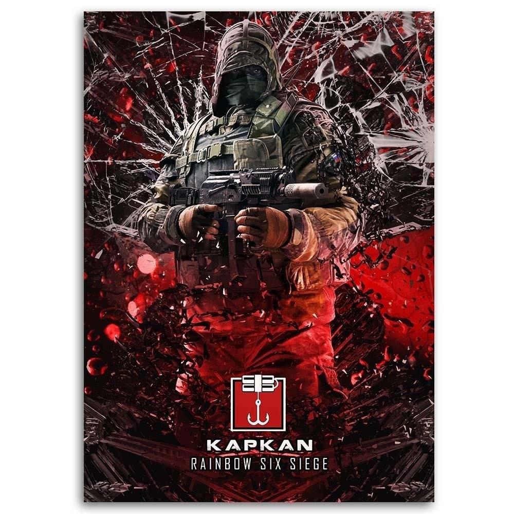 Печать на холсте Красный персонаж игры Rainbow Six Siege
