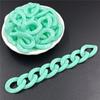 50Pcs 17*24mm Jewelry Making Loose Beads DIY Findings Twist Chain Wholesale Necklace Bracelet Pendant Keychain
