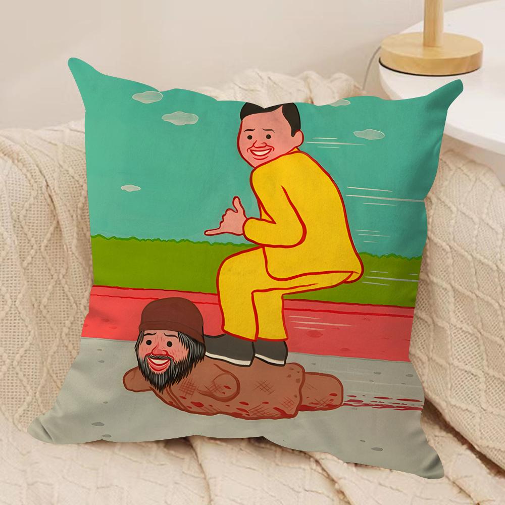 Art JJoan CCornella Cushion Cover Silky Short Plush Invisible Zipper Dustproof Sofa Pillow Case for Home Decor