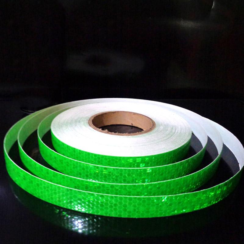 2.5cm*50m Red White Fluorescent Yellow Reflective Tapes High Visibility Waterproof Reflectors Stickers Strips For Motorcycle Car