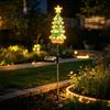 Decorative Holiday Yard Lighting Solar Christmas Tree Light Powered Garden Stake Waterproof Bright Festive Glow for Gardens LED Pathway Light Outdoor