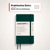 LEUCHTTURM1917 Notebook A6 Forest Green Softcover - German Practical Stationery