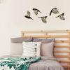 5pcs Home Decor Bird Wall Decor Wall Hanging Wooden Bird Ornaments Wooden Bird Wall Art  Garden