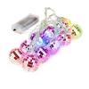 1.8m 10 Lights 5cm Silver Sphere Colorful Light Mirror Light String Christmas Light String