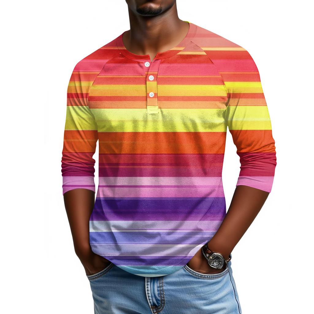 Мужской топ с рукавом реглан и рукавом три четверти