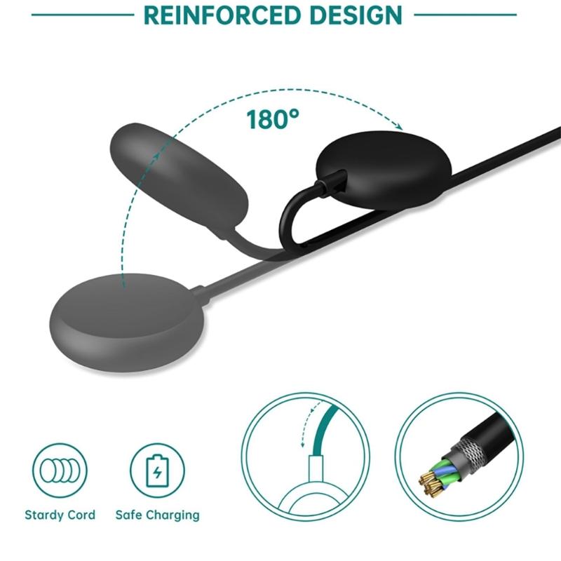 Магнитный адаптер питания Зарядная подставка База Type C USB Кабель для быстрой зарядки Шнур Провод Подходит для умных часов Pixel Прочный