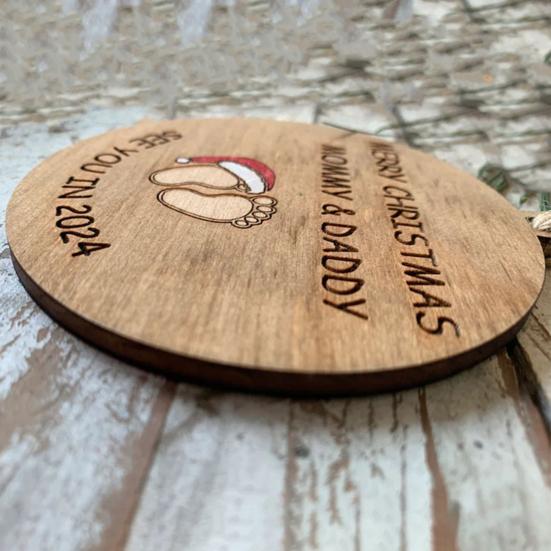 Украшение для рождественской елки Yousheng, деревянная подвеска, высокая прочность, не деформируется, легко подвешивается, рождественское подвесное украшение