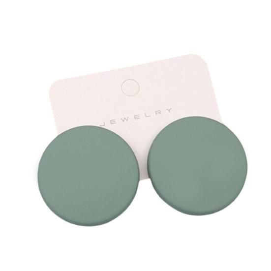 1 пара серег-гвоздиков ярких цветов с геометрическим рисунком, аэрозольная краска, пирсинг, простые для женщин и девочек, большие