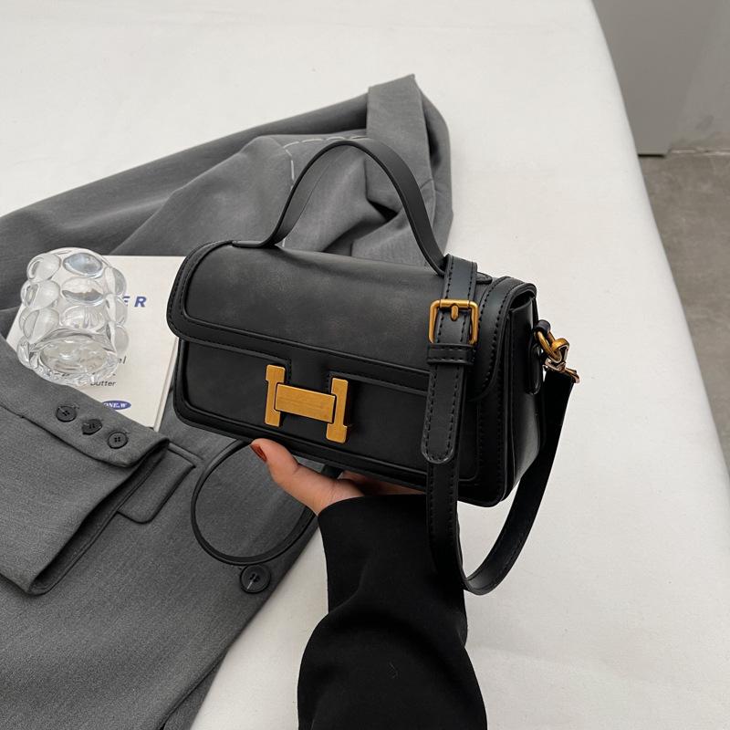 Retro Versatile Handbag Bag Fashion High Sense Small Square Bag Commuter Casual Shoulder Bag Women
