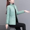 Plus Size Down Cotton Jacket Fashion Autumn Winter Thin and Light Short Coat Thin and Light Solid Color Women's Overcoat