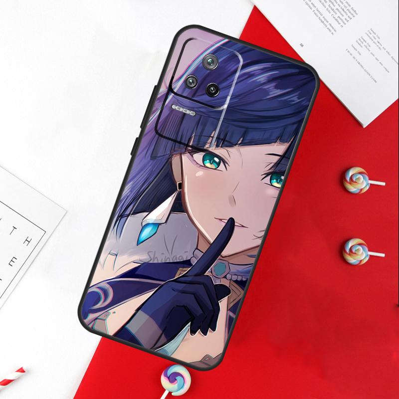 Чехол Yelan Genshin Impact для Xiaomi 11T 12T 13T 14T Pro 13 14 15 Ultra POCO X7 Pro X3 X5 X6 F5 F6 M6 Pro