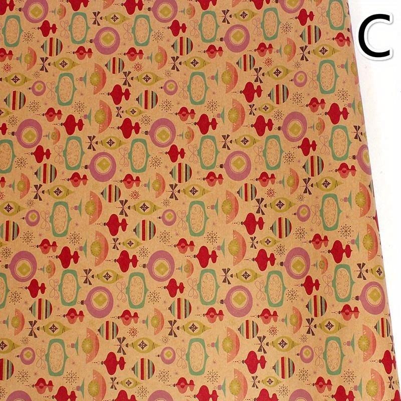 1 шт. подарочная упаковочная бумага с ретро-печатью, тисненая бумага ручной работы, вырезанная и вклеенная