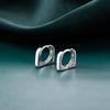 Banyan Tree S925 Silver Square Fashion Korean Style Temperament Earrings 2023