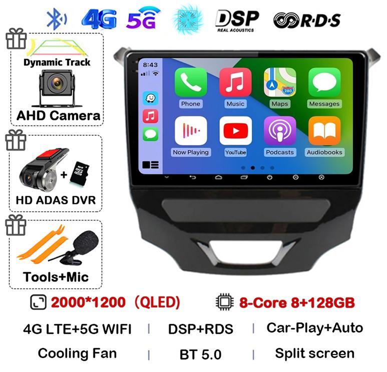 Android 14 Carplay Auto 4G+WIFI Car Radio For Chevrolet Cruze 2 2015 2016 2017 2018 2019 2020 GPS Multimedia Video Player Stereo