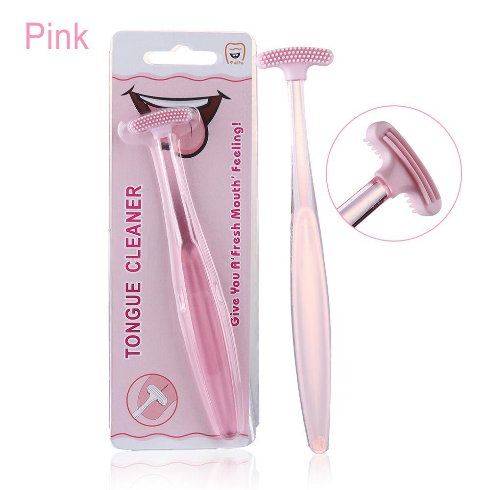 Soft Silicone Bad Breath Hygiene Double sided Cleaner Brush Tongue Scraper  Oral Clean Dental Care