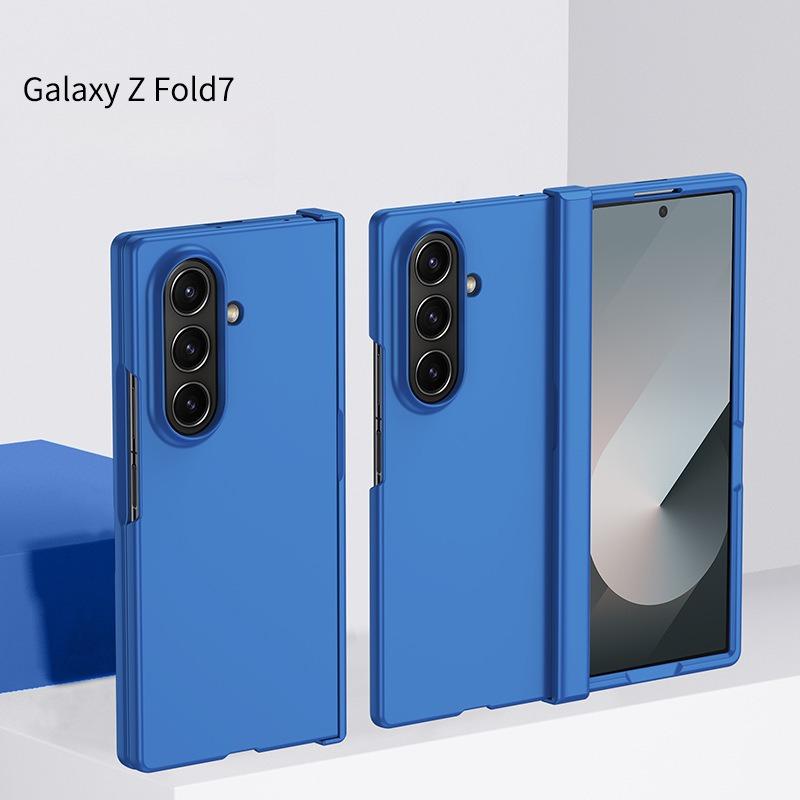 Подходит для Samsung Galaxy Z FOLD 7 Чехол из трех частей с нежной кожей Улучшенный противоударный защитный чехол
