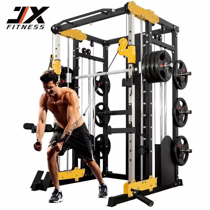 JUNXIA Smith Machine Multifunctional Power Rack
