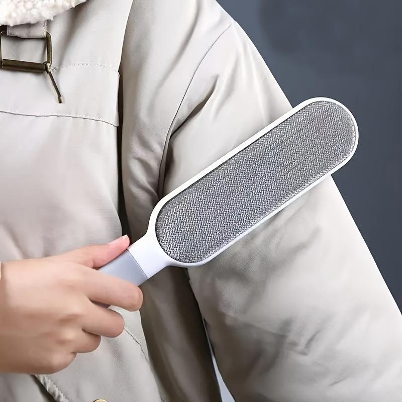 Многоразовый удалитель катышков, двусторонняя щетка для шерсти домашних животных и пыли, ручной электростатический инструмент для чистки, прочный полипропилен, не требует электричества