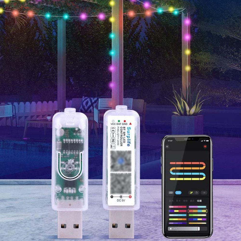 Адресный Bluetooth APP-контроллер 5 В RGB-контроллер для рождественской гирлянды