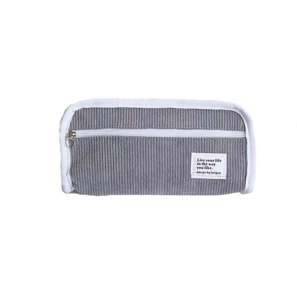 Large Capacity Korean Style Pencil Case Desktop Storage Pencil Pouch School Office