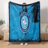 Wanderers Crest Flannel Blanket, Soft Polyester, Modern Design, All-Season for Camping, Travel, Gifts for holidays or birthdays