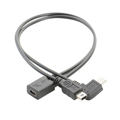 Мини USB Разветвитель Удлинитель Кабель Мини 5p Розетка на мини 5p Прямоугольный Штекер+Микро Штекер Кабель Разветвитель Зарядный Кабель