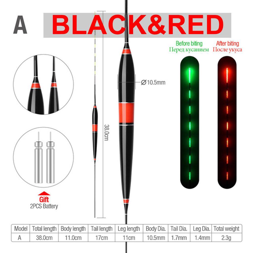 Умный светодиодный светильник для рыбалки, светящийся поплавок для укуса рыбы, автоматически напоминает электрический рыболовный буй с батарейками