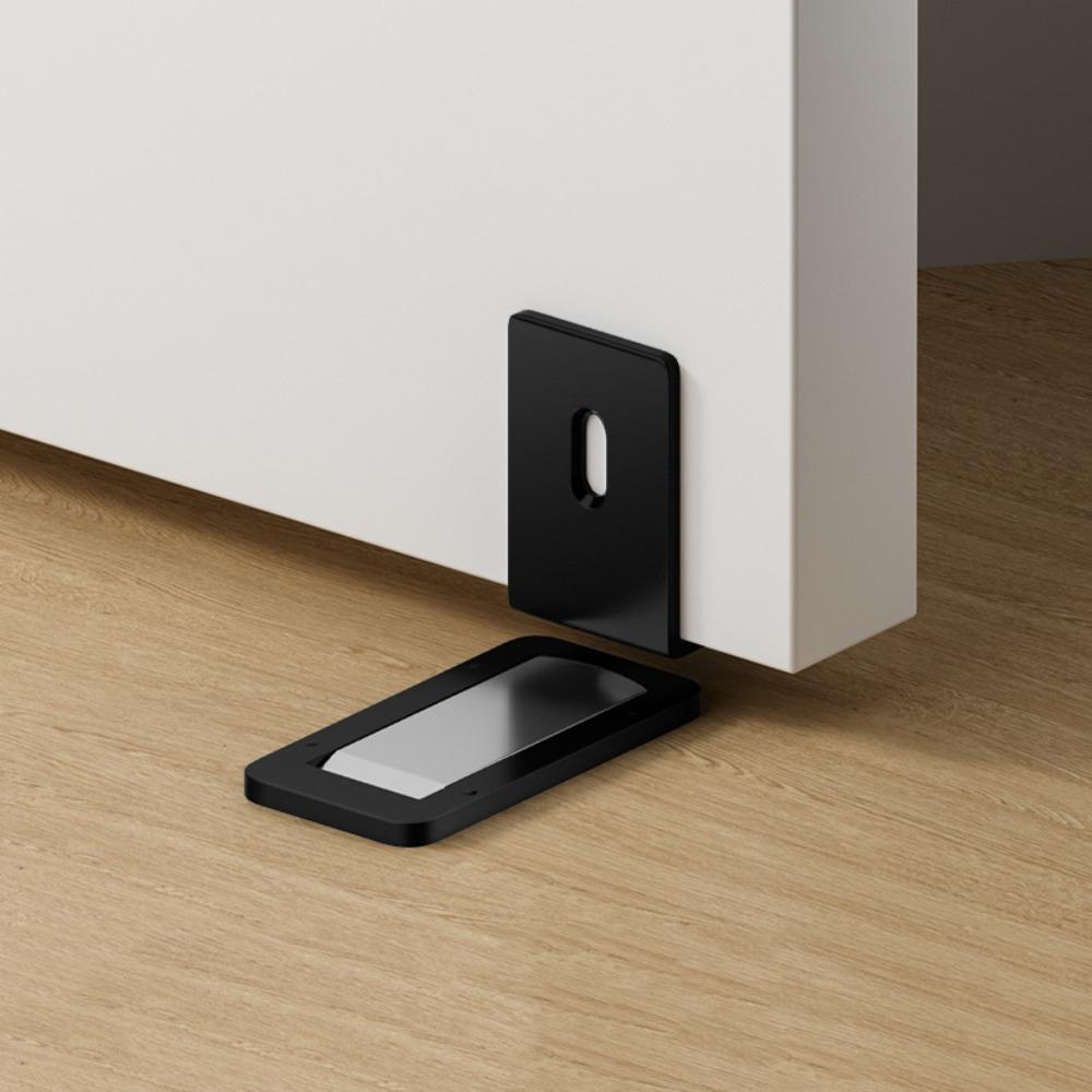 Stainless Steel Ultra Thin Door Stopper Strong Magnetic Anti-collision Strong Magnetic Door Holder Aluminum Alloy Ultra Thin