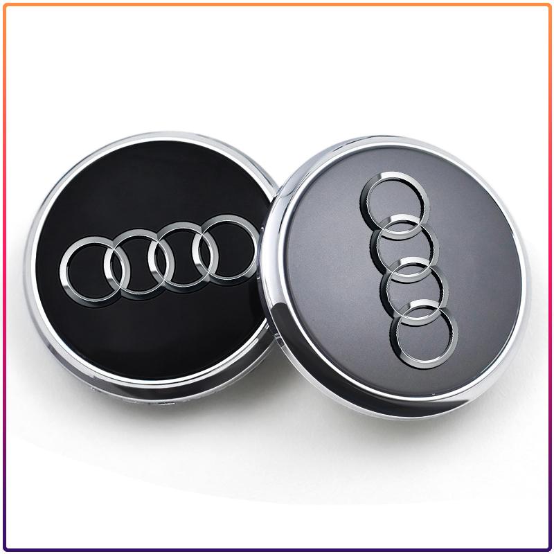 For Audi A5 60/61/68/69mm Badge Car Wheel Center Hub Cap Covers Auto Rim Cover For Audi A8 A5 A6 C5 C6 C7 A7 A1 A3 A4 B5 B6 B7 Q3 Q5 Q7 TT