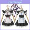 Nekopara Chocola Vanilla Костюм для косплея горничной-кошки Парик Дышащий Изысканное исполнение