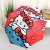 1pc Hello Kitty Cherry Blossom Automatic Folding Umbrella - Portable 3-Fold Design with Iron Frame, Perfect for Outdoor Use, Festive Gifts, Travel, Da