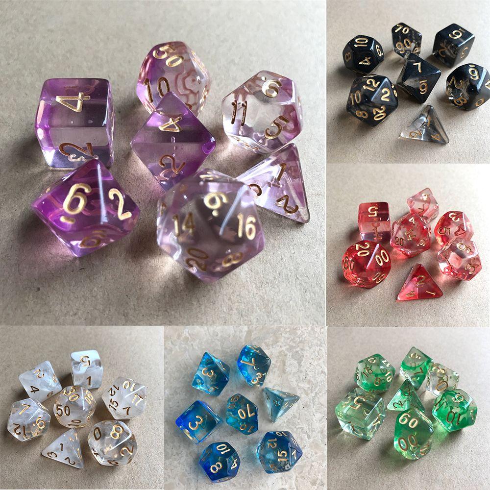 Многогранные Многоцветные Игровые Аксессуары Кубики Принадлежности для Вечеринок Досуг Развлечения Игрушки