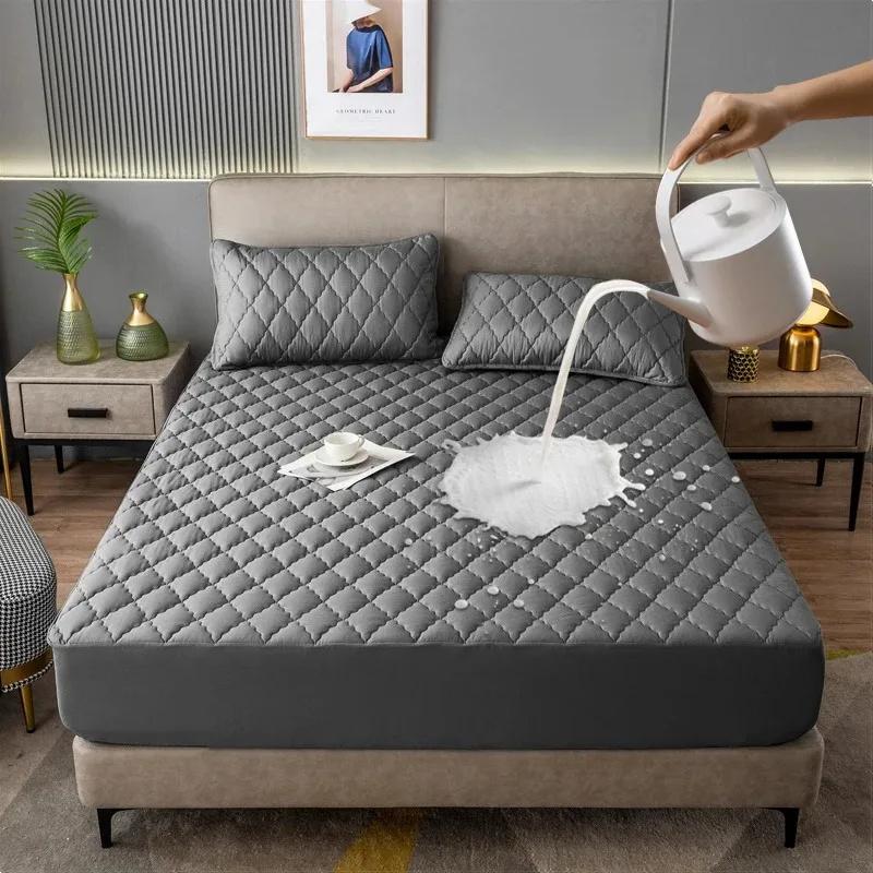 Супер водонепроницаемое покрывало, водонепроницаемый наматрасник, утепленная простыня, защитный чехол для кровати, стеганая простыня, покрывало на кровать(Нет наволочки)