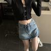 Vintage Style Cotton A Line Mini Skirt With Pockets For Summer Casual Wear