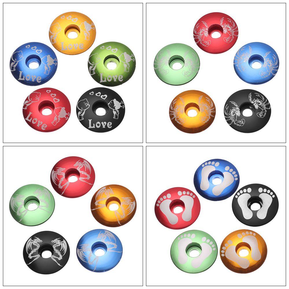 Alloy Fixed Gear Bike Front Lid Bicycle Headset Cover Bowl Covers Ultra-ligh Headsets Parts