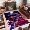 Personalized Crystal Velvet Carpet Custom Name Text,Miraculous Ladybug Anti Slip Area Rug For Home Decoration