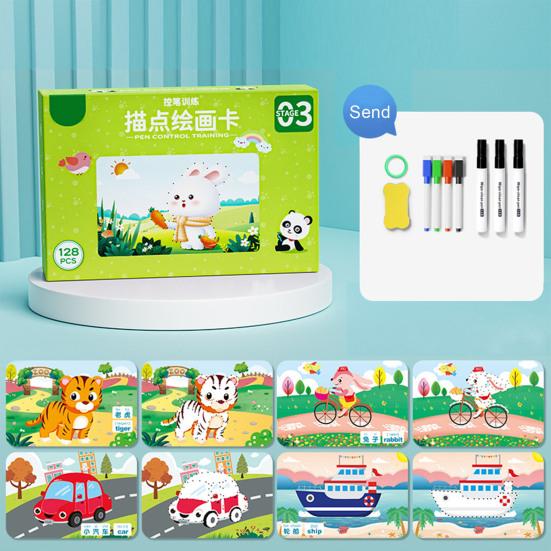 Детская книга для обучения управлению ручкой с ластиком для ручек, многоразовая, для дошкольников, для раннего обучения письму, для отработки навыков письма, для мальчиков и девочек, подарок