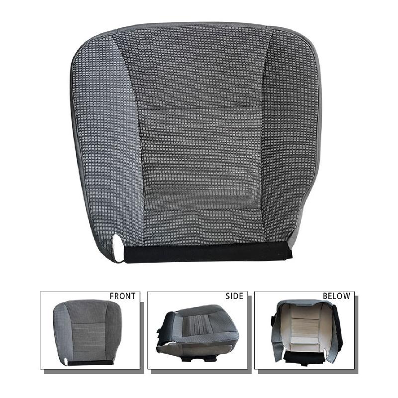 Driver's seat cushion Cover, left, lower, Dark grey, Replacement, for dodge ram 2006-2009