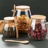 Hermetic Containers For Food Storage Pots Glass Jar With Lid Sealed Container Sugar And Tea Cans Airtight Kitchen Coffee Jars