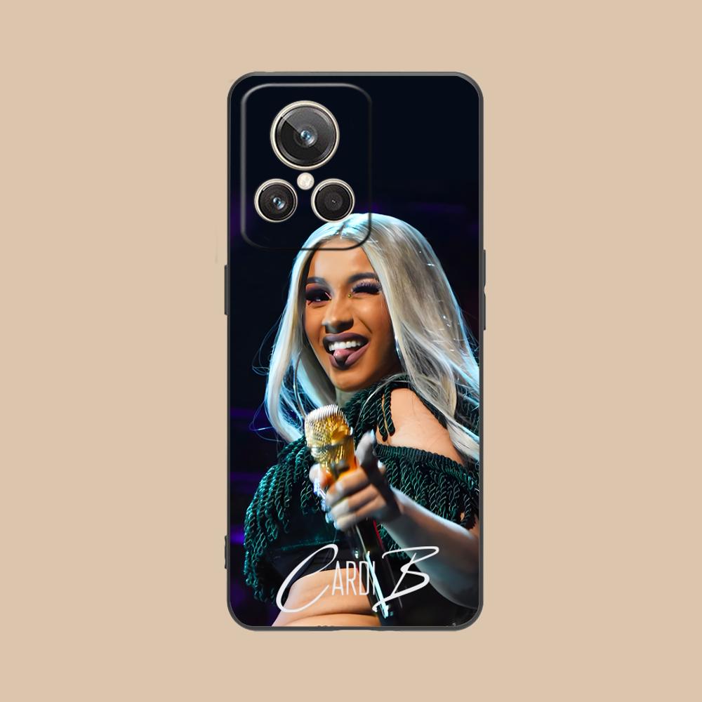 Cardi B Matte TPU Mobile Phone Case for Realme 15 14 13 12 11 10 9 Pro Plus T i Lite 5G Colorful Printing Cover