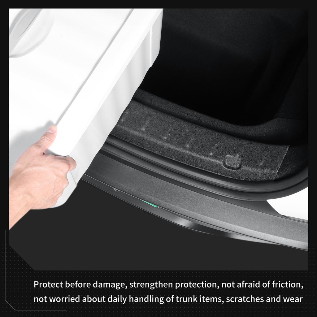 LUCKEASY for Tesla Model Y L 2025 2026 Rear Trunk Threshold Strip Bumper Protective Cover Interior Accessories Trunk Inner Guard