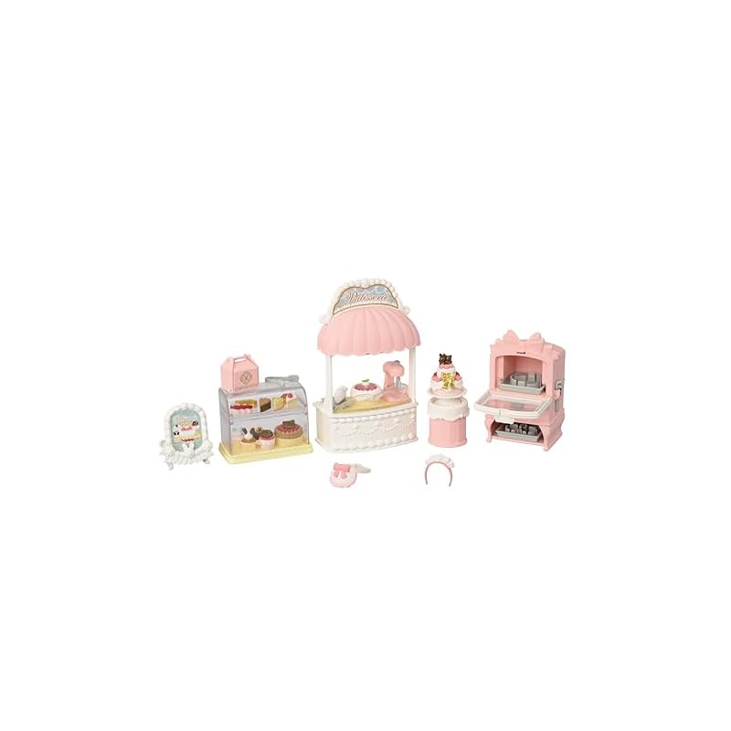 Набор мебели для магазина Sylvanian Families [Набор «Сладкий кондитер» Первый магазин тортов] Mi-92 ST Mark Certified Возраст 3+ Игрушка Кукольный домик Sylvanian Families Epoch