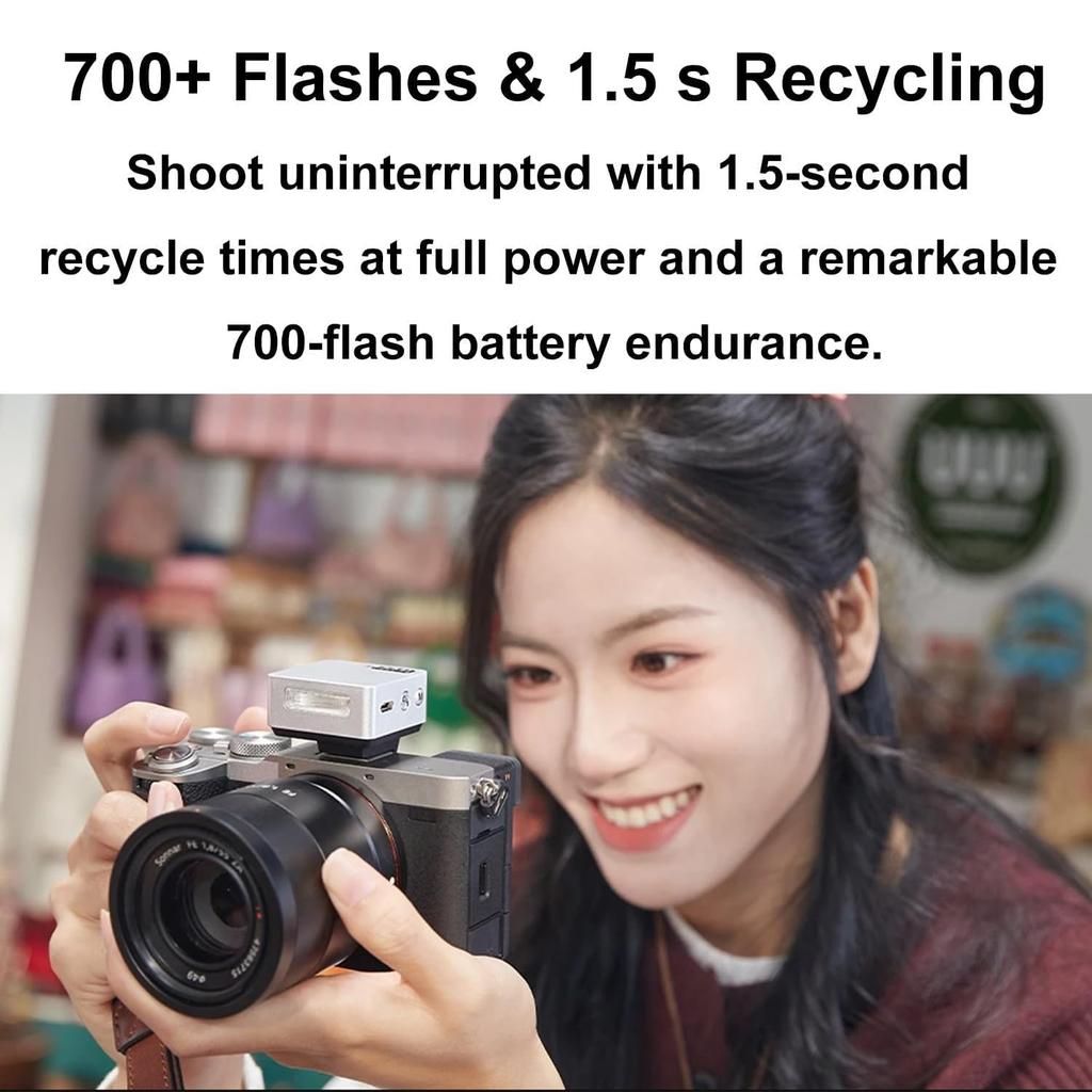 Godox iT20 S TTL Camera with Lithium for Sony Flash Digital Camera with Standard Hot Second Recycle 700 Full Power Flashes iT20-S Flash, 7.4V/300mAh