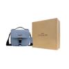 Coach Racer 17 Adjustable Shoulder Strap Metal Hardware Small Calfskin Crossbody Bag Men crossbody bag Aqua Gold CCV99-QBP3K