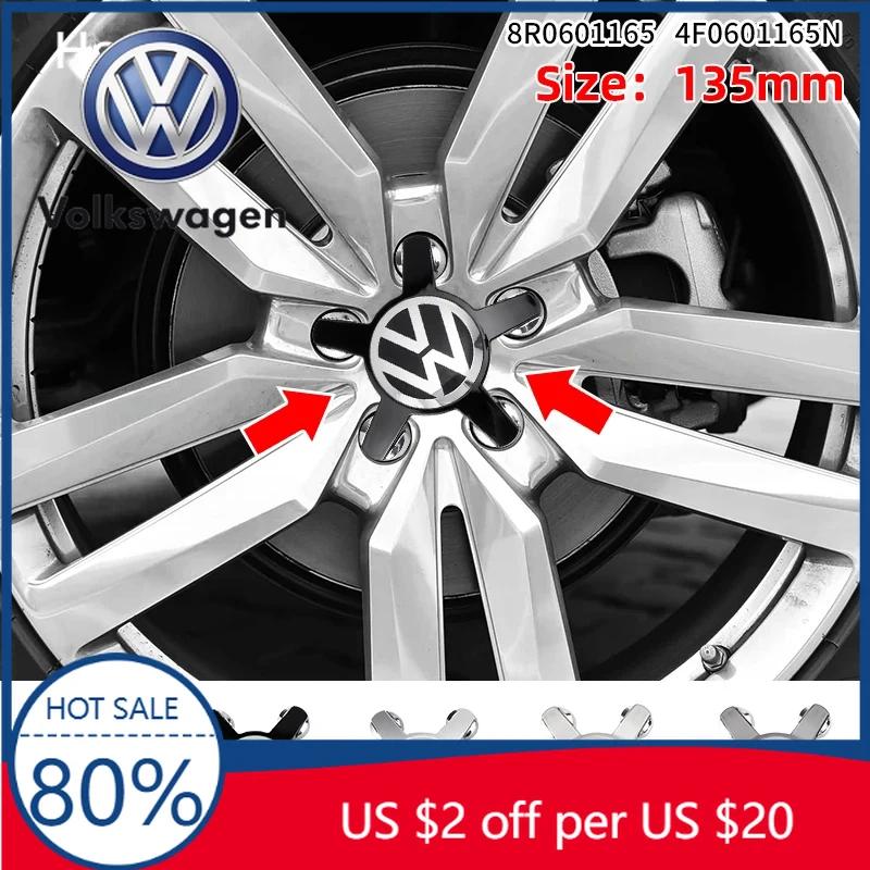 2026 Горячие Для VOLKSWAGEN VW 4 шт. 135 мм Пять лучей Центральная заглушка колеса автомобиля Колпачки ступицы Значок логотип 8R0601165 4F0601165N Для Volkswagen