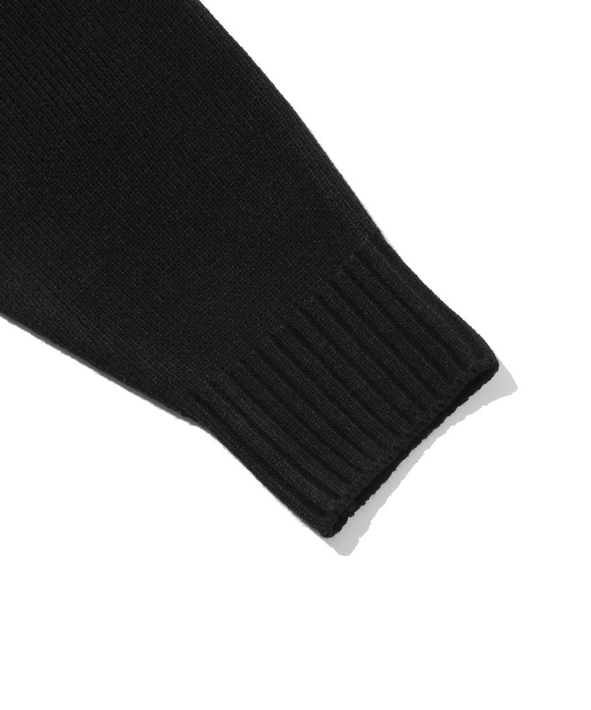 BEENTRILL NEWYORK Hashtag Basic Round Oversized Knit (Black)